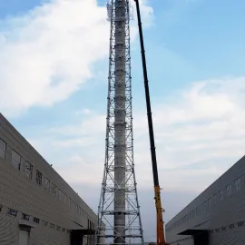 钢烟囱塔架制作安装